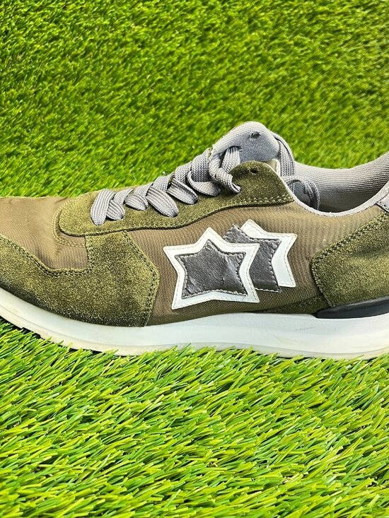 Atlantic Stars Antares Mens Size 8 Green White Athletic Running Shoes Sneakers main image 5